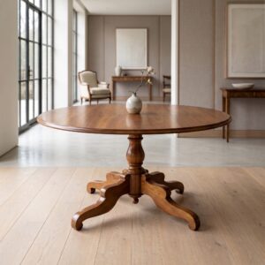 Dining Table Biedermeier 1850 Cherry Wood