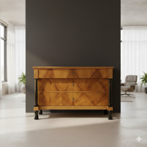 Chest of drawers Empire 1840 Cherry Wood