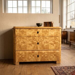 Chest of drawers Biedermeier 1830 Birch Wood