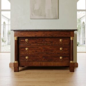 Chest of Drawers Biedermeier 1860 Mahogany