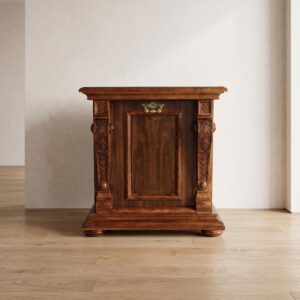 Base Cabinet Music box Gründerzeit 1880 Mahogany
