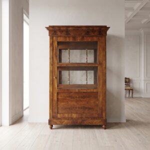 Showcase Biedermeier 1830 Mahogany