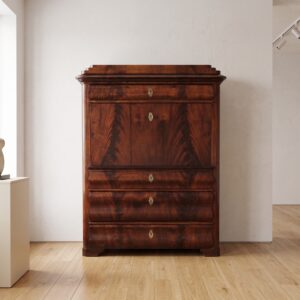 Secretary Biedermeier 1850 Mahogany