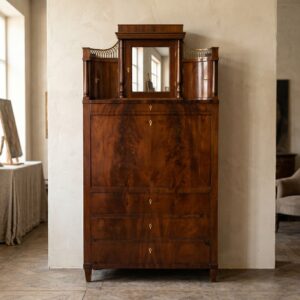 Secretary Desk Biedermeier 1830 Mahogany