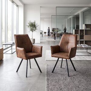 Retro Design Dining Chair Gognac Set Price