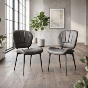 Retro Design Dining Chair Gray Set Price
