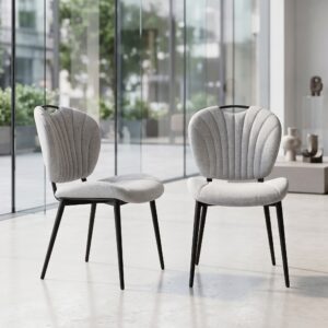 Retro Design Dining Chair Light Gray Set Price