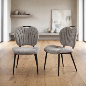 Retro Design Dining Chair Beige Set Price