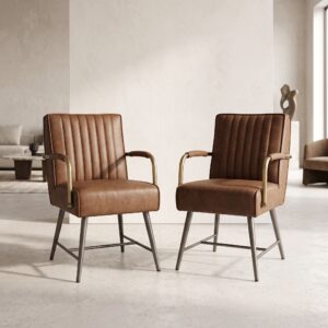 Retro Design Dining Chair Gognac Set Price