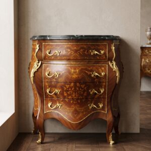 Chest of drawers Baroque style Walnut 0.83 m