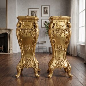 Columns Marble Black-Gold 1,05 m