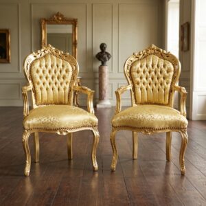Baroque Chair Gold Set Price