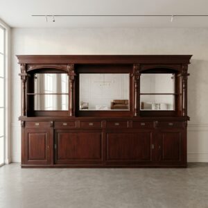Empire Bar Back Cabinet Mahogany 3.60 m