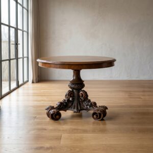 Dining table Table Walnut Ø 0.97 m