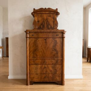 Secretary Biedermeier 1830 Mahogany