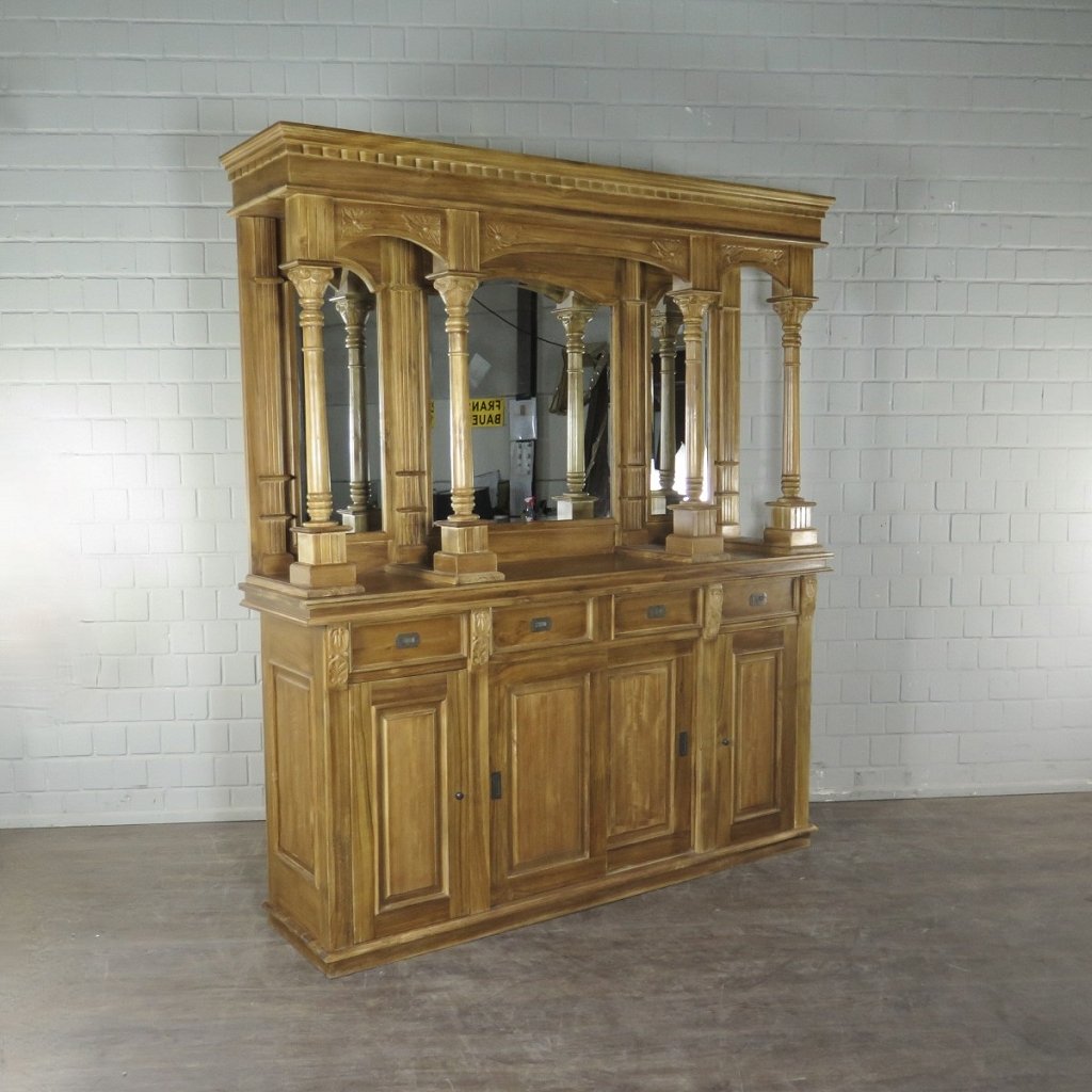 English Bar Back Cabinet Teak 2.00 m - Image 4