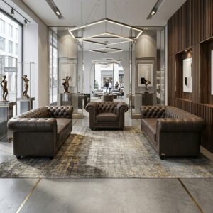 Chesterfield Sofa Leather Brown