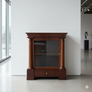 Showcase Biedermeier 1820 Mahogany