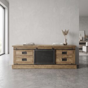 Lowboard TV cabinet Teak 1.55 m
