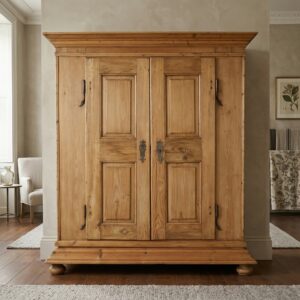 Wardrobe Biedermeier 1800 Pine