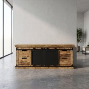Lowboard TV cabinet Mango wood 1.40 m