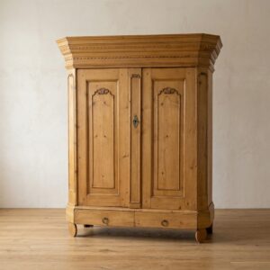 Wardrobe Biedermeier 1850 Pine