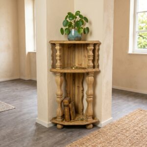 Corner Shelf Flower Table Gründerzeit 1880 Pine