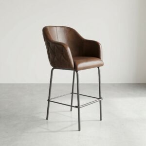 Barstool Brown Leather