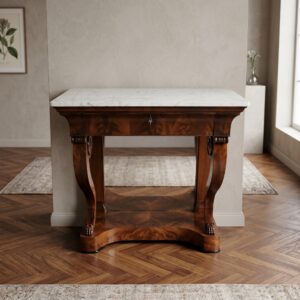 Side table Console table Biedermeier 1820 Mahogany