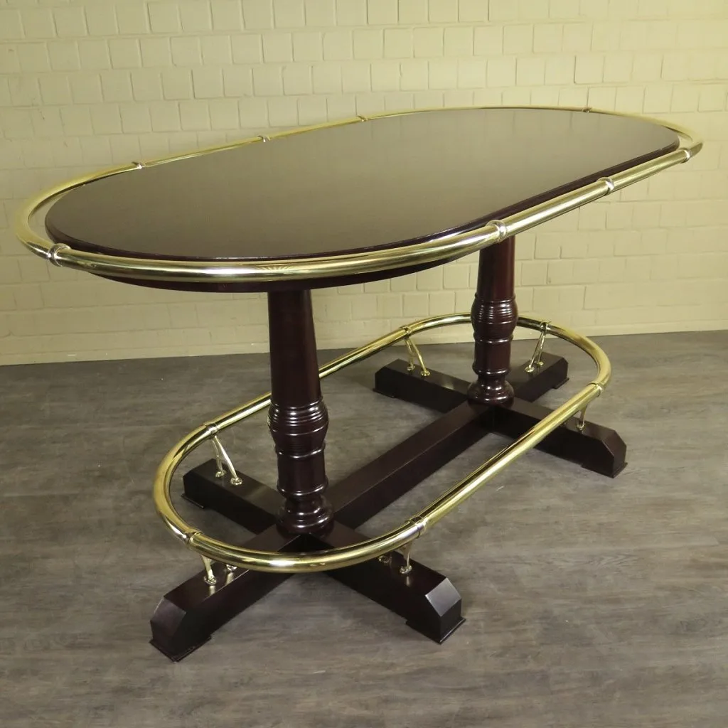 High table bar table mahogany 2.30 m x 1.29 m - Image 3