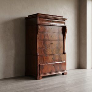 Secretary Biedermeier 1850 Mahogany