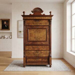 Secretary Gründerzeit 1880 Walnut wood