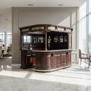 Corner bar Home bar Mahogany 2.60 m