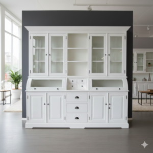 Kitchen Cabinet 2,27 m Teak White