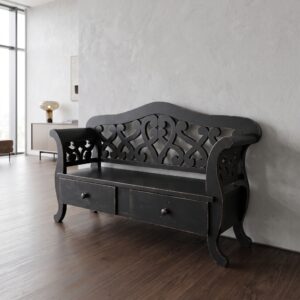 Bench Kitchen Bench Anthracite 1.74 m Pine