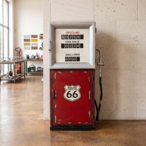 Minibar Wine Rack Gas Pump Red 0.54 mtr