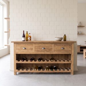 Wine Cabinet Teak 1,60 m