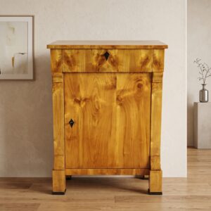 Bedside table Biedermeier 1840 Cherry wood