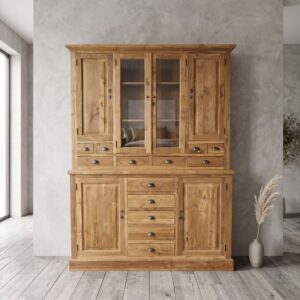 Showcase bookcase teak 2.00 m