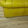 Chesterfield Sofa Leather Yellow 2.40 m - Image 16