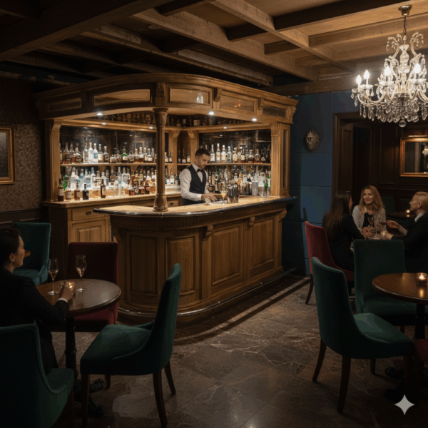 Home bar Corner bar Teak 2,60 m - Image 2