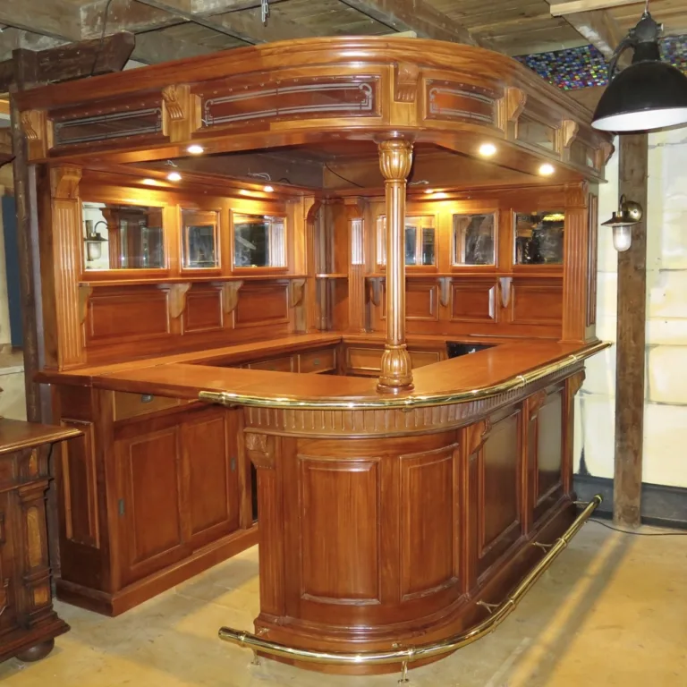 Home bar Corner bar Mahogany 2,60 m - Image 3