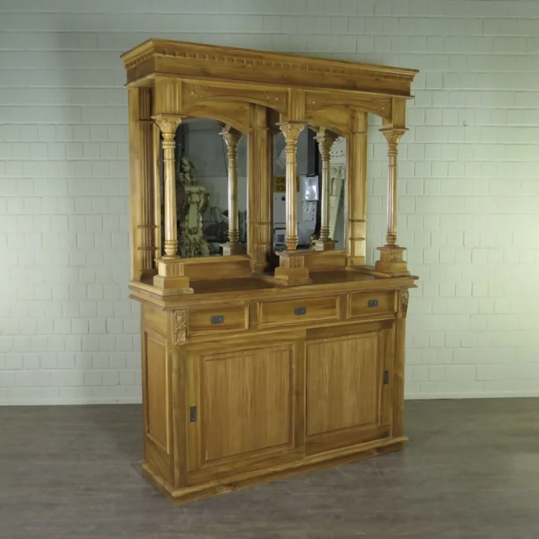 English Bar Back Cabinet Teak 1,65 m - Image 4
