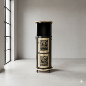 Minibar Wine rack 1,51 m Metal Mango Wood