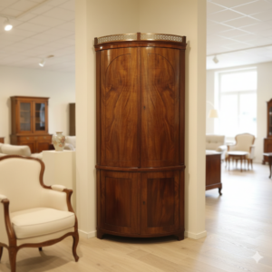 Corner cupboard Biedermeier 1820 Mahogany