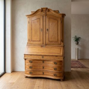 Secretary Baroque 1770 Walnut Oak Ash Wood