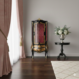 Empire style display case 0.80 m Solid Wood Bronze