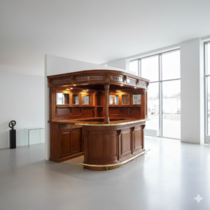 Home bar Corner bar Mahogany 2,60 m