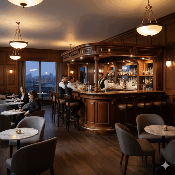 Home bar Corner bar Mahogany 2,60 m - Image 2