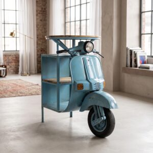 Bar Table Scooter Mango Wood Metal 1,05 m